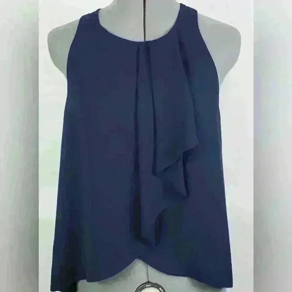 Zara sleeveless flow blue blouse size small - Picture 1 of 7